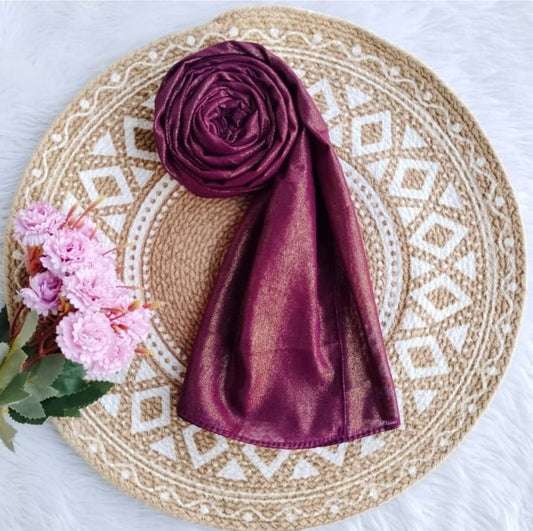 Malaysian Georgette Shimmer Hijab – Lightweight Glitter Shimmer| Modest Fashion Scarf