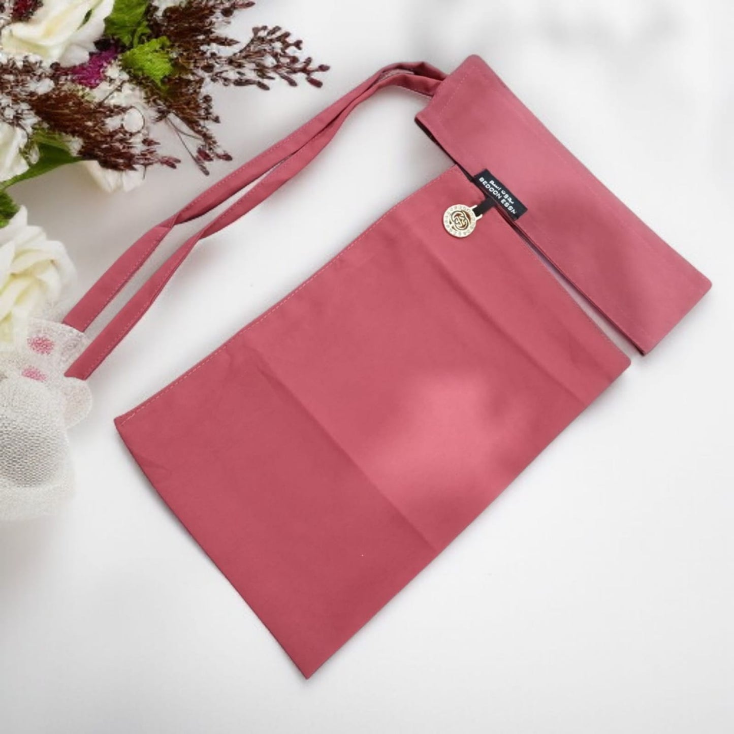 Premium Firdaus / Bab-e-Salam Fabric Nosepiece Naqaab – Elegant Islamic Face Covering for Women