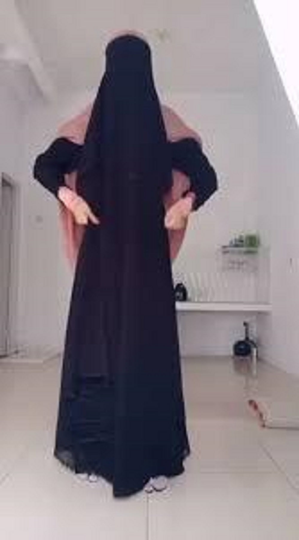 Big Arabian Nosepiece Premium Firdaus / Bab-e-Salam Fabric Nosepiece Niqab/NIQAAB – Elegant Islamic Face Covering for Women