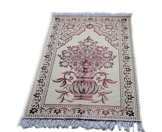 Janamaz Momin Bazaar High Quality Islamic Muslim Janamaz Musallah Prayer Mat Rug SPECIAL RED FLOWER