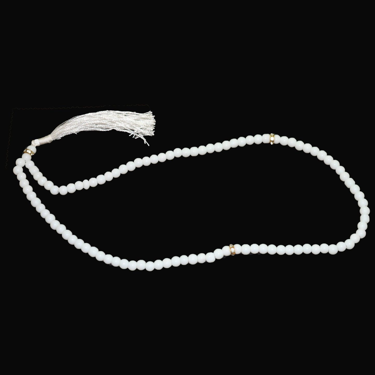 MOMIN BAZAAR BEAUTIFUL WHITE BEADS TASBIH MISBAHA