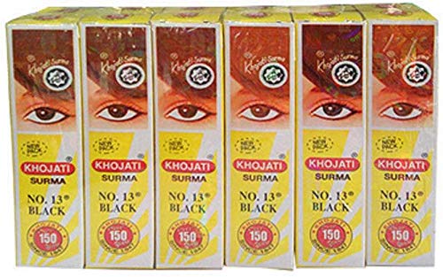 KHOJATI 13 NO SURMA 2 GRAM PACK OF 6 ONLY TO BE SOLD WITHIN INDIA